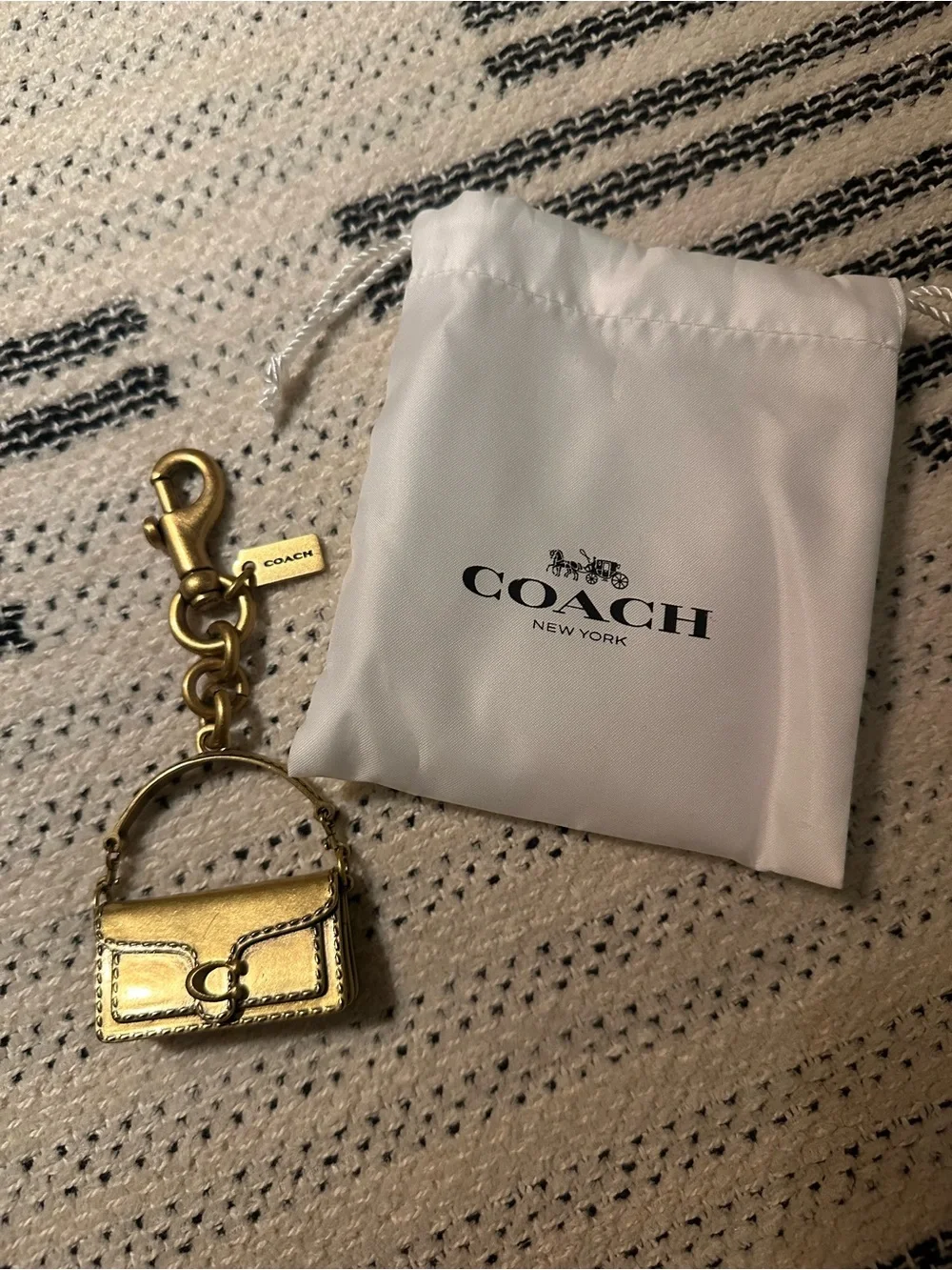 Coach Gold Tabby Bag Charm
